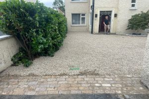 Driveway with Ballylusk Gravel, Kerbstones and Granite Step in Mount Merrion (9)