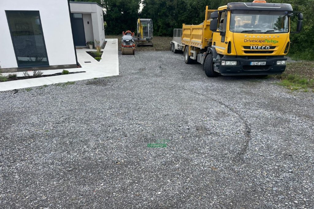 Driveway with Golden Ballylusk Gravel and Lismore Kerbs in Skerries, Co. Dublin (2)