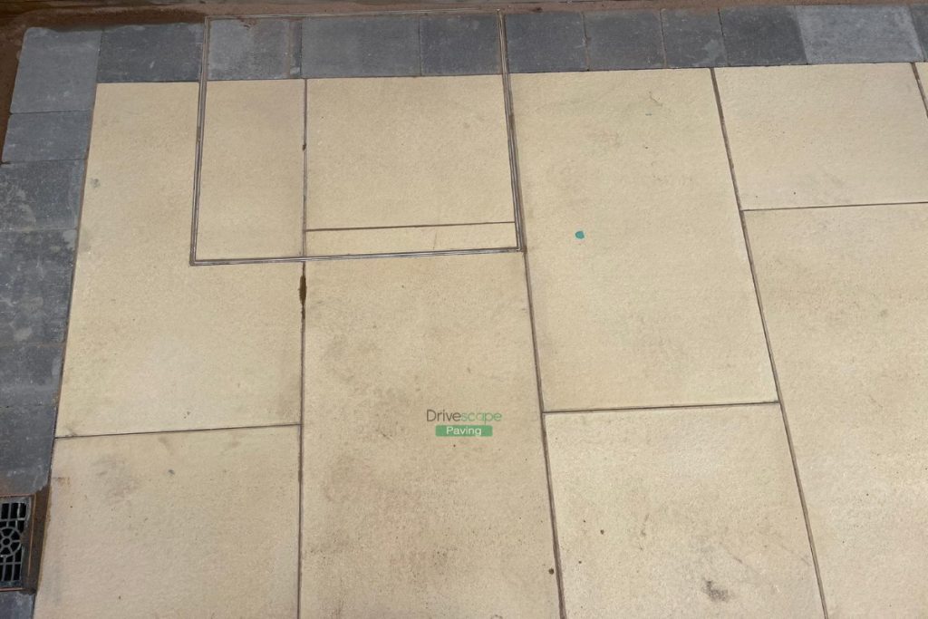 Oyster Granite Slabbed Patio with Fresh Topsoil in Templeogue, Dublin (4)