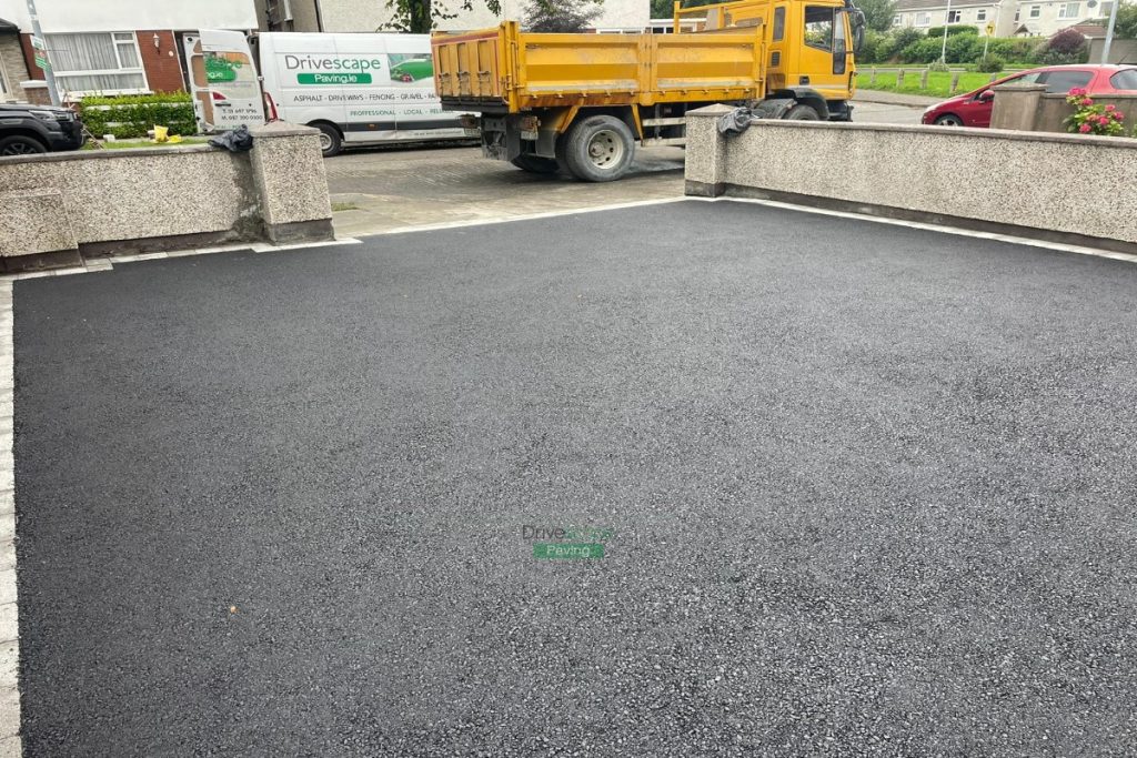 Asphalt Driveway with Granite Corrib Border and Granite Step in Templeogue, Dublin (4)