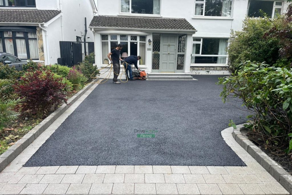 Asphalt Driveway with Mellifont Kerbing and Double Step in Castleknock, Dublin (3)