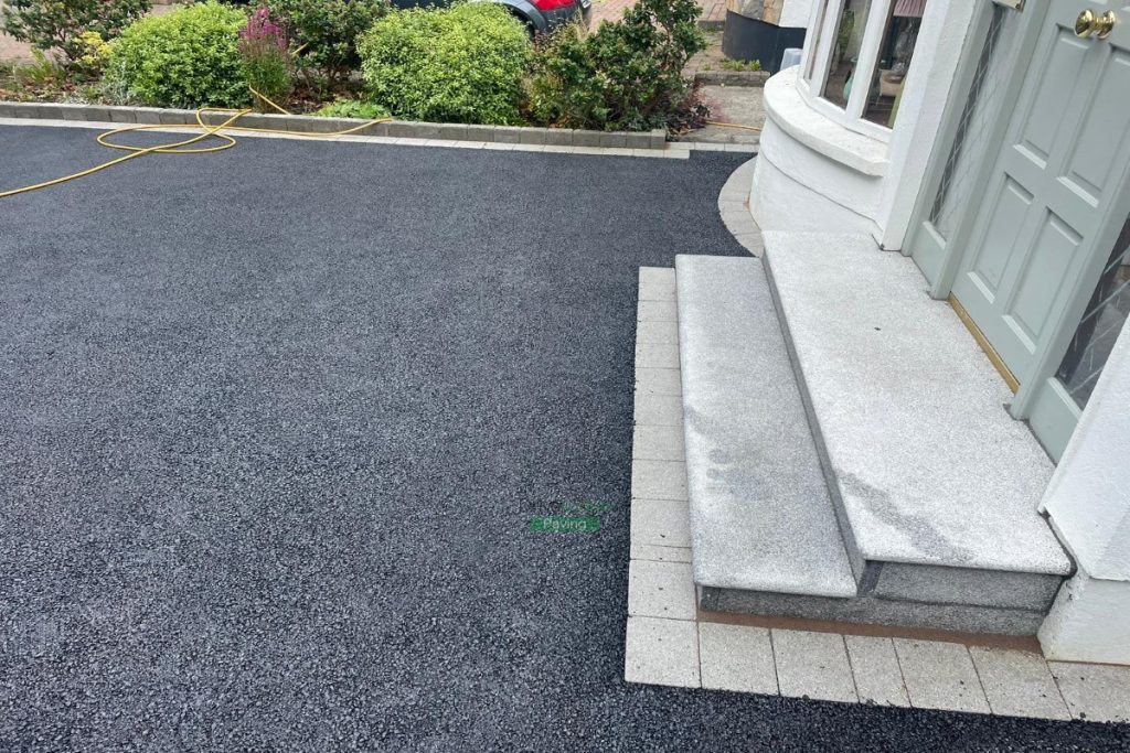 Asphalt Driveway with Mellifont Kerbing and Double Step in Castleknock, Dublin (6)