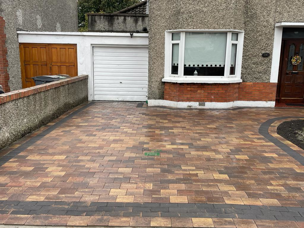 Driveway with Rustic Corrib Blocks in Glasnevin, Dublin