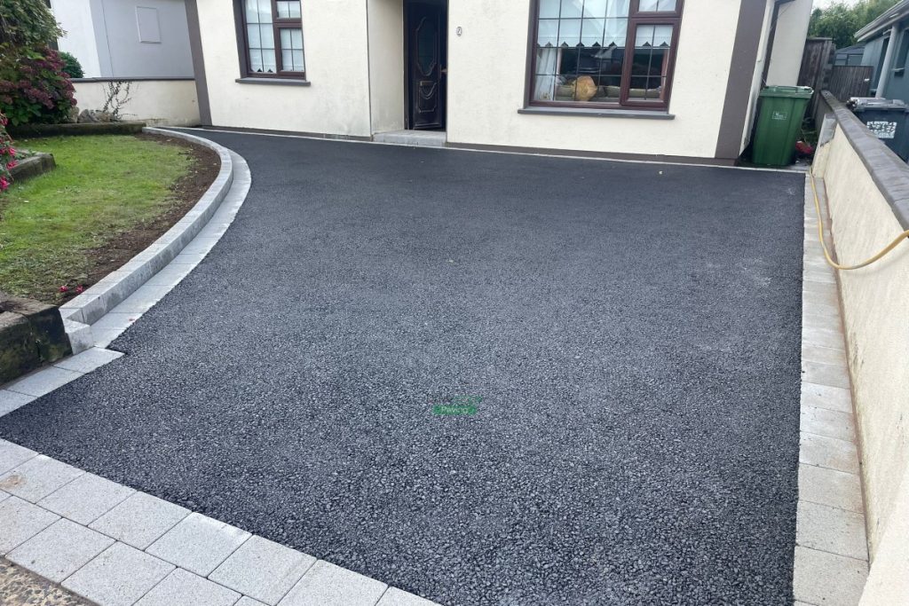 Asphalt Driveway with Silver Granite Apron and Step in Wicklow Town