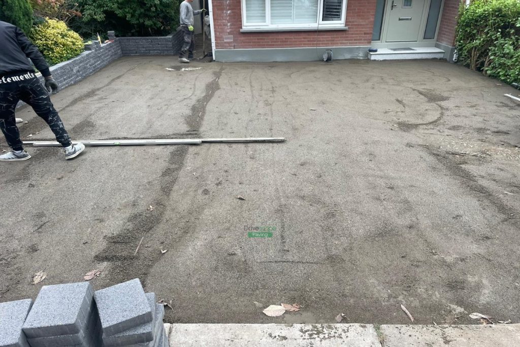 Driveway with Corrib Paving, Granite Borders and Step in Kilpedder, Co. Wicklow (4)