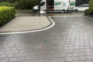 Driveway with Corrib Paving, Granite Borders and Step in Kilpedder, Co. Wicklow (7)