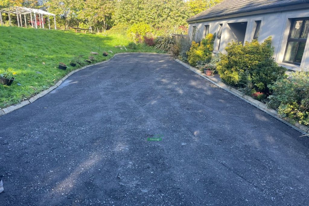 Asphalt Driveway with New ACO Drains and Kerbstones in Kilmacanogue, Co. Wicklow (3)