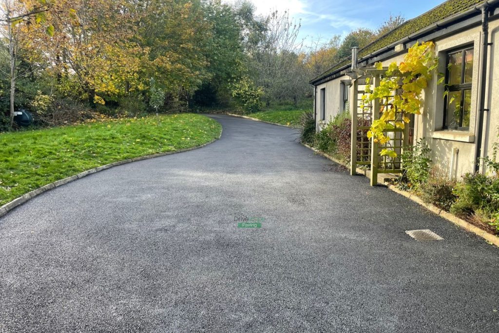 Asphalt Driveway with New ACO Drains and Kerbstones in Kilmacanogue, Co. Wicklow (7)