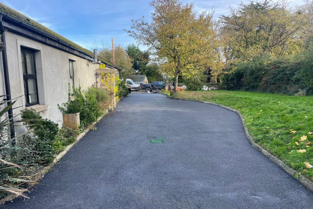 Asphalt Driveway with New ACO Drains and Kerbstones in Kilmacanogue, Co. Wicklow (9)