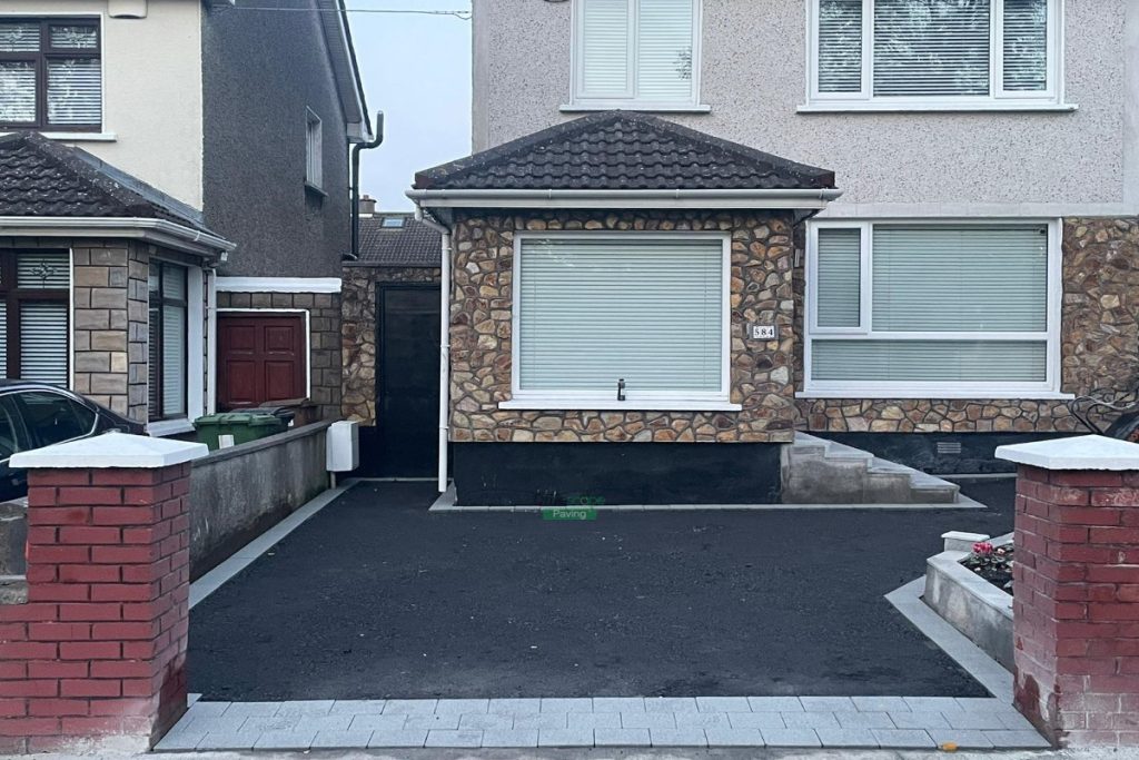 Asphalt Driveway with Silver granite Borders in Whitehall, Dublin (5)
