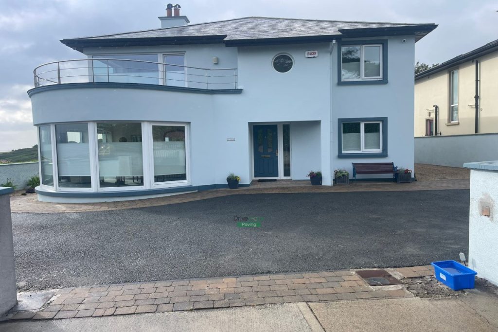 Driveway with Bracken Tegula Paving and Ballylusk Gravel in Wicklow City (1)