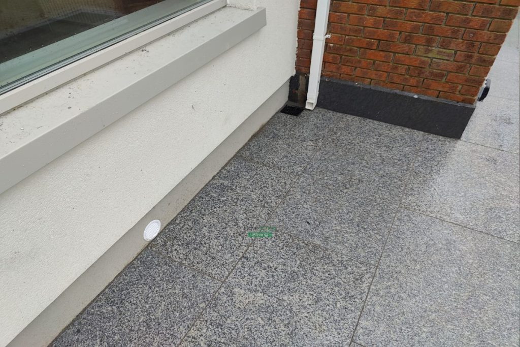 Two Adjacent Driveways with Golden Gravel and Silver Granite Cobblestones in Clontarf, Dublin (14)