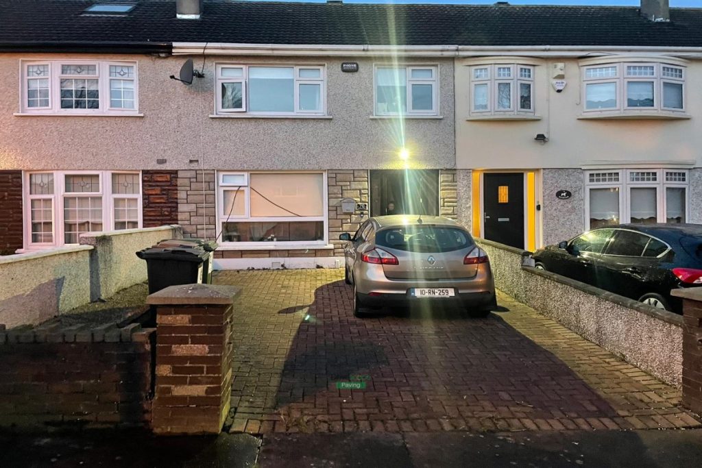 Asphalt Driveway with Silver Granite Border and New Step in Tallaght, Dublin (1)
