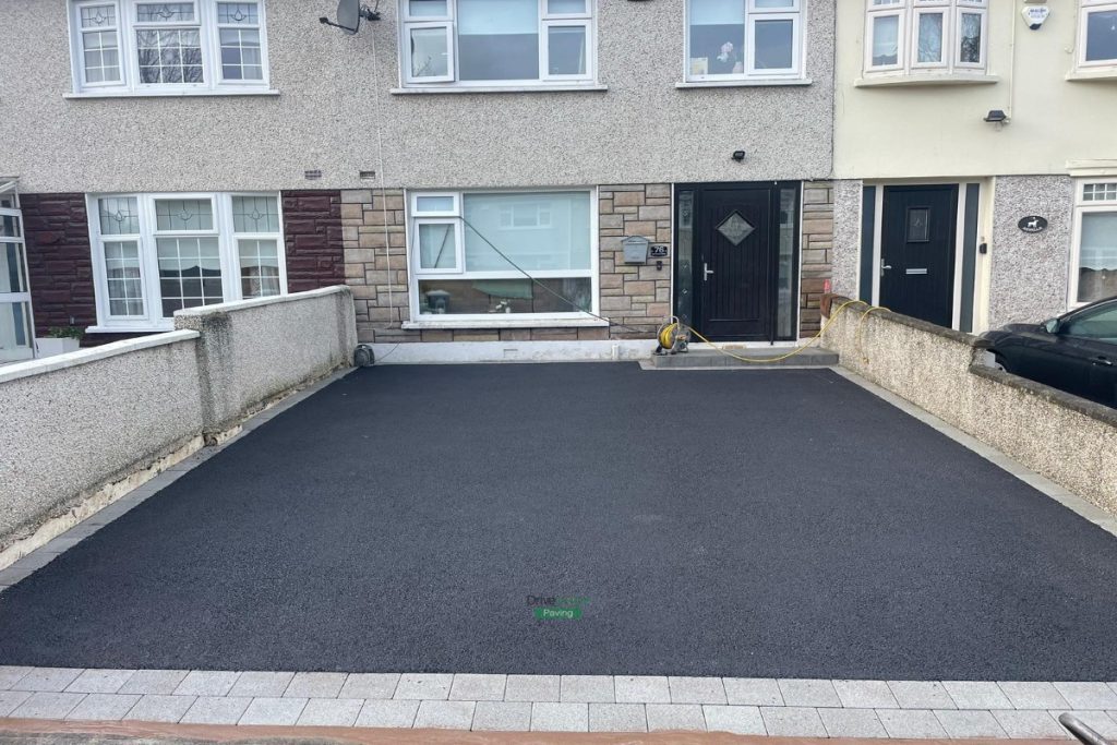Asphalt Driveway with Silver Granite Border and New Step in Tallaght, Dublin (2)