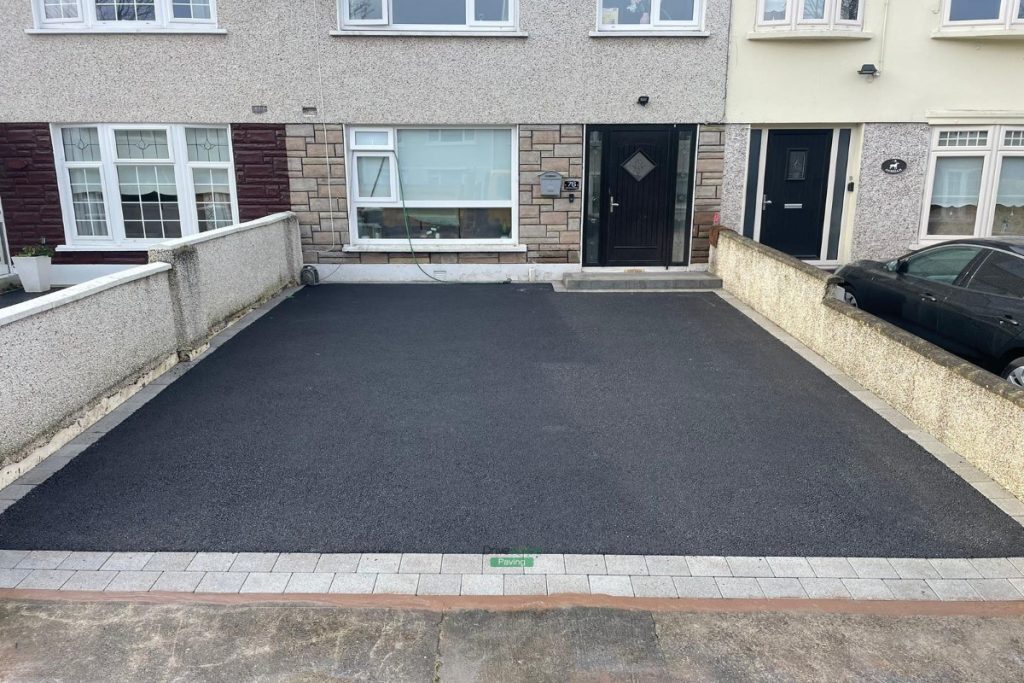 Asphalt Driveway with Silver Granite Border and New Step in Tallaght, Dublin (3)
