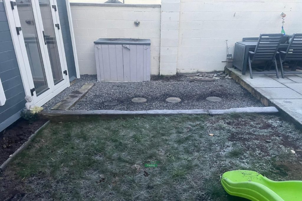 Patio with Grey Limestone Slabs and Raised Flowerbed in Johnstown, Co. Meath (2)