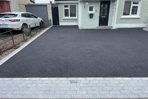 Asphalt Driveway with Granite Cobbles and Kerbs in Finglas, Dublin (9)