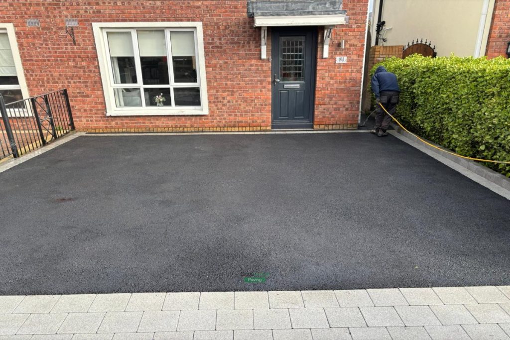 Asphalt Driveway with Granite Corrib Borderlines in Artane, Dublin