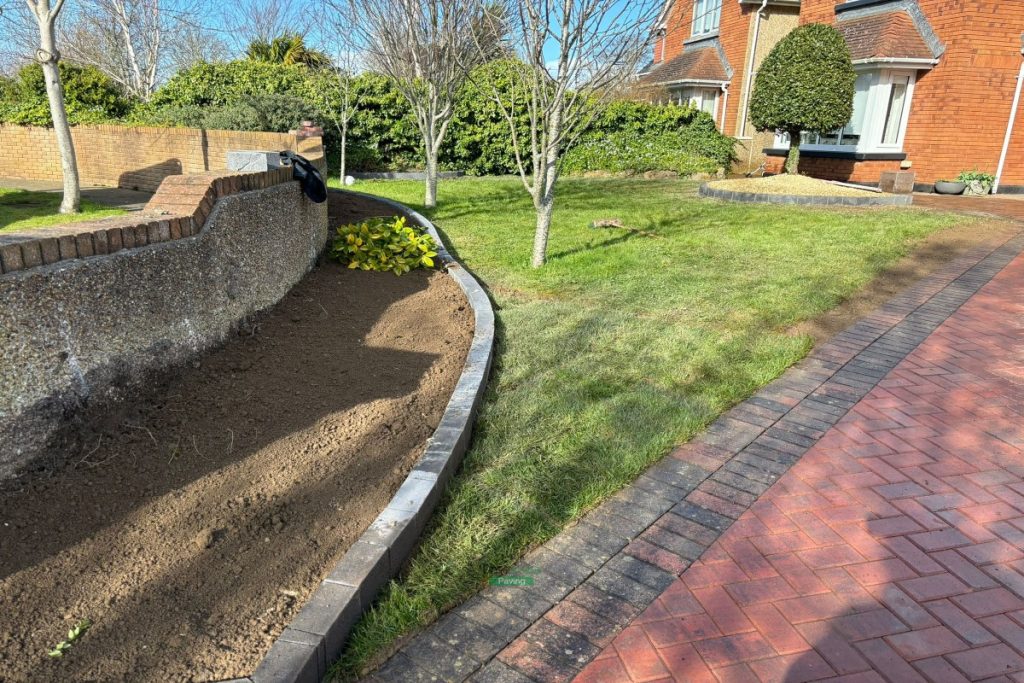 Brindle Driveway Extension with Golden Gravel in Donabate, Co. Dublin (2)
