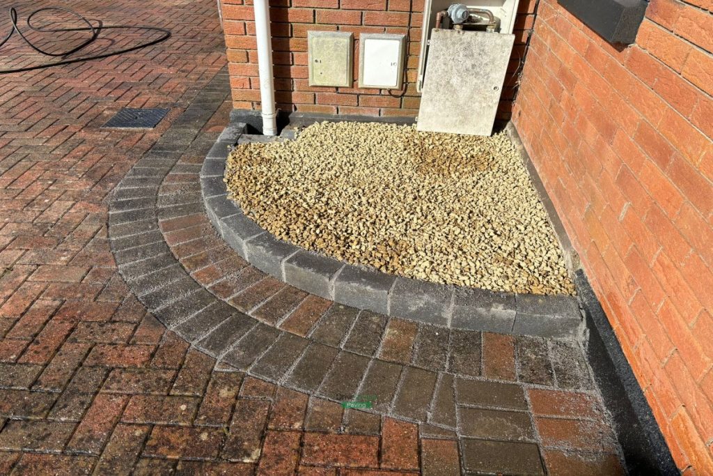 Brindle Driveway Extension with Golden Gravel in Donabate, Co. Dublin (3)