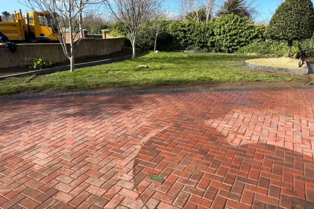 Brindle Driveway Extension with Golden Gravel in Donabate, Co. Dublin