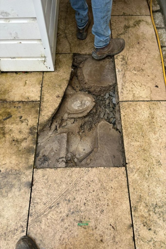 Egyptian Limestone Patio Re-Installation in Castleknock, Dublin (1)