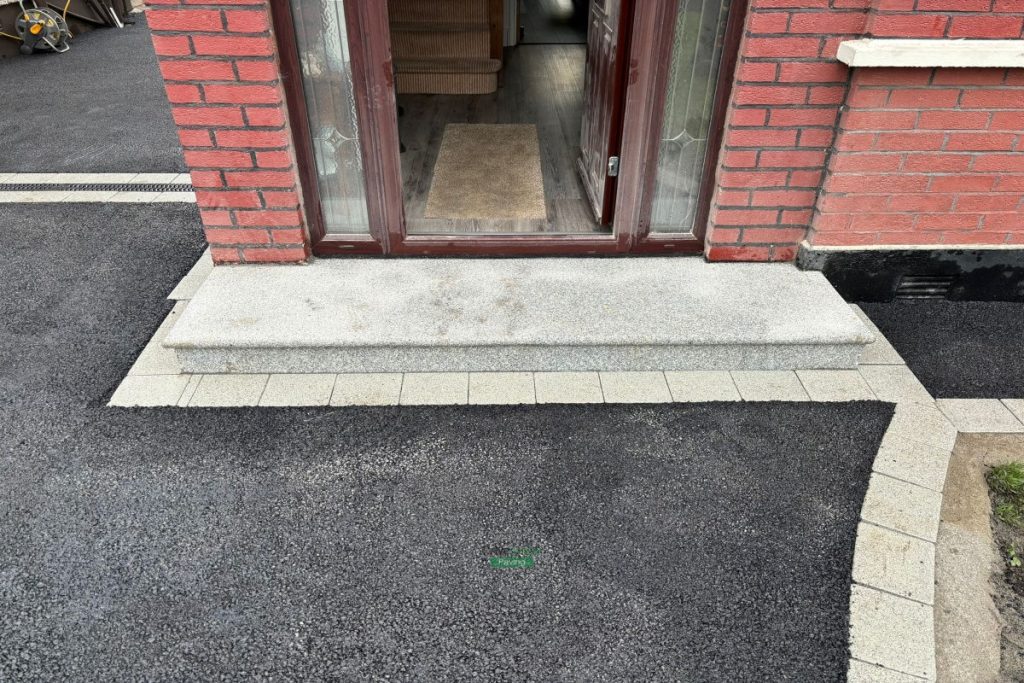 Shared Tarmac Driveway with Granite Steps and Borderlines in Santry, Dublin (3)