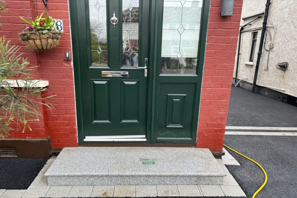 Shared Tarmac Driveway with Granite Steps and Borderlines in Santry, Dublin (4)