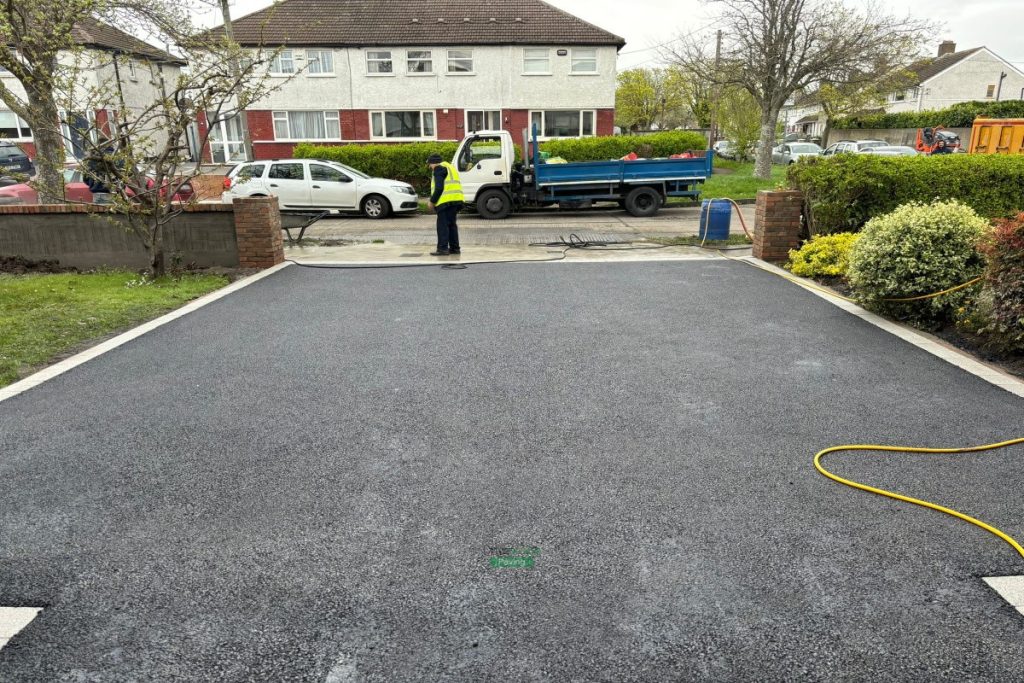 Shared Tarmac Driveway with Granite Steps and Borderlines in Santry, Dublin (6)