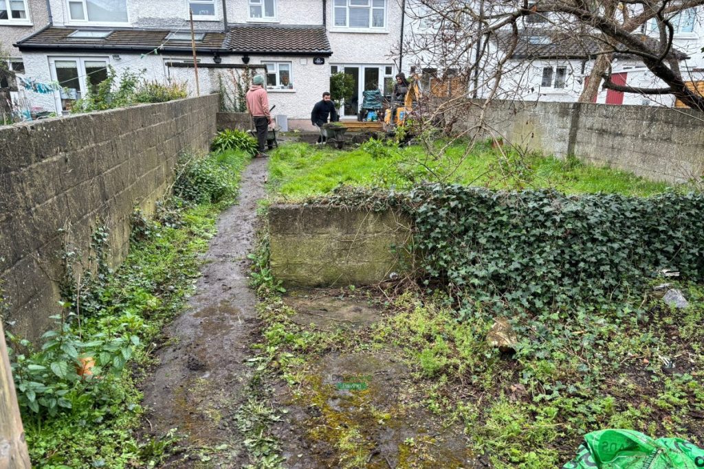 Silver Granite Slabbed Patio with Roll-On Turf in Clontarf, Dublin (1)