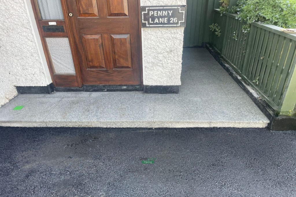 Asphalt Driveway with Granite Kerbstones and Doorstep in Baldoyle, Dublin (3)