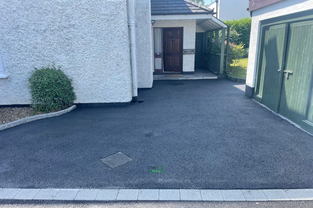 Asphalt Driveway with Granite Kerbstones and Doorstep in Baldoyle, Dublin