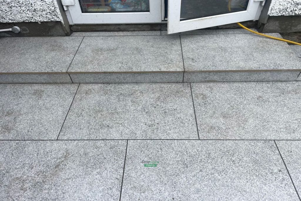 Porcelain Tiled Patio with Steps and Artificial Grass in Clontarf, Dublin (8)