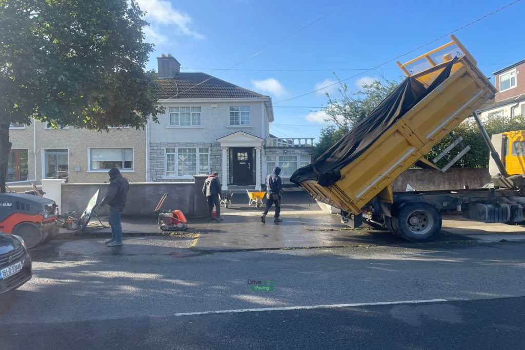 Asphalt Driveway with Silver Granite Border and Double Step in Artane, Dublin (7)