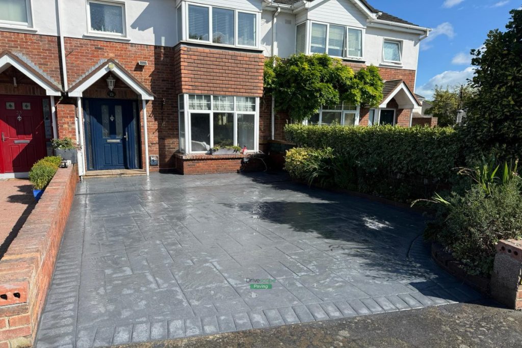 Driveway with Imprinted Concrete Design in Clontarf, Dublin (8)