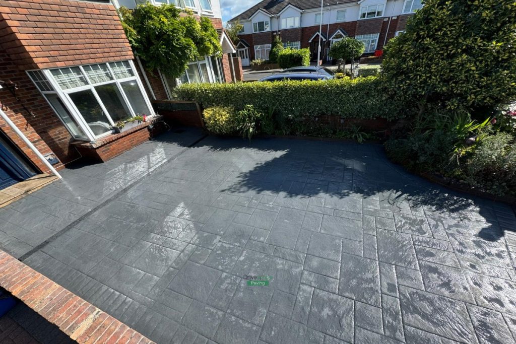 Driveway with Imprinted Concrete Design in Clontarf, Dublin (9)