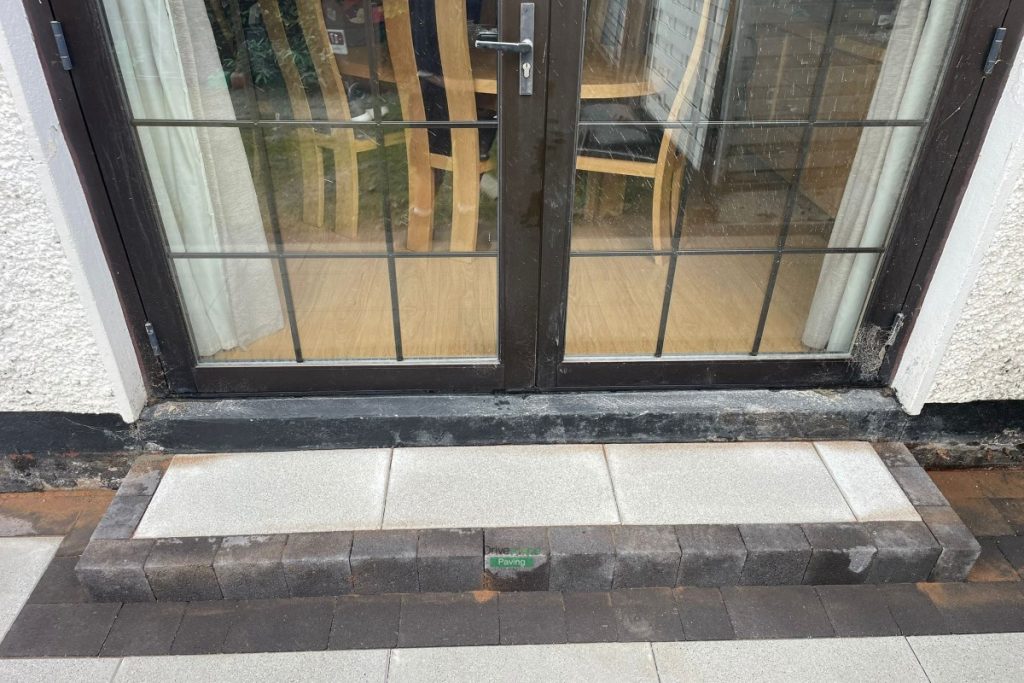 Patio with Silver Granite Slabs and Charcoal Borderline in Artane, Dublin (8)