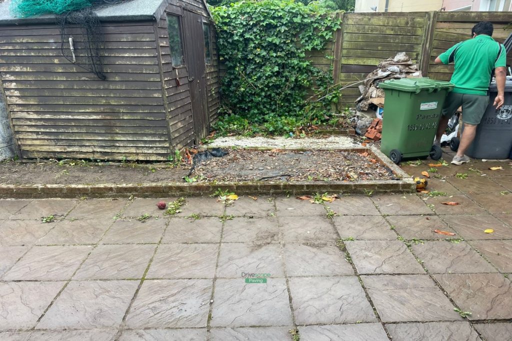 Porcelain Tiled Patio with Raised Flowerbeds in Dublin (2)