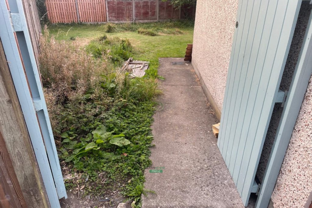 Small Patio for Bin and Bike Storage in Lucan, Dublin (1)