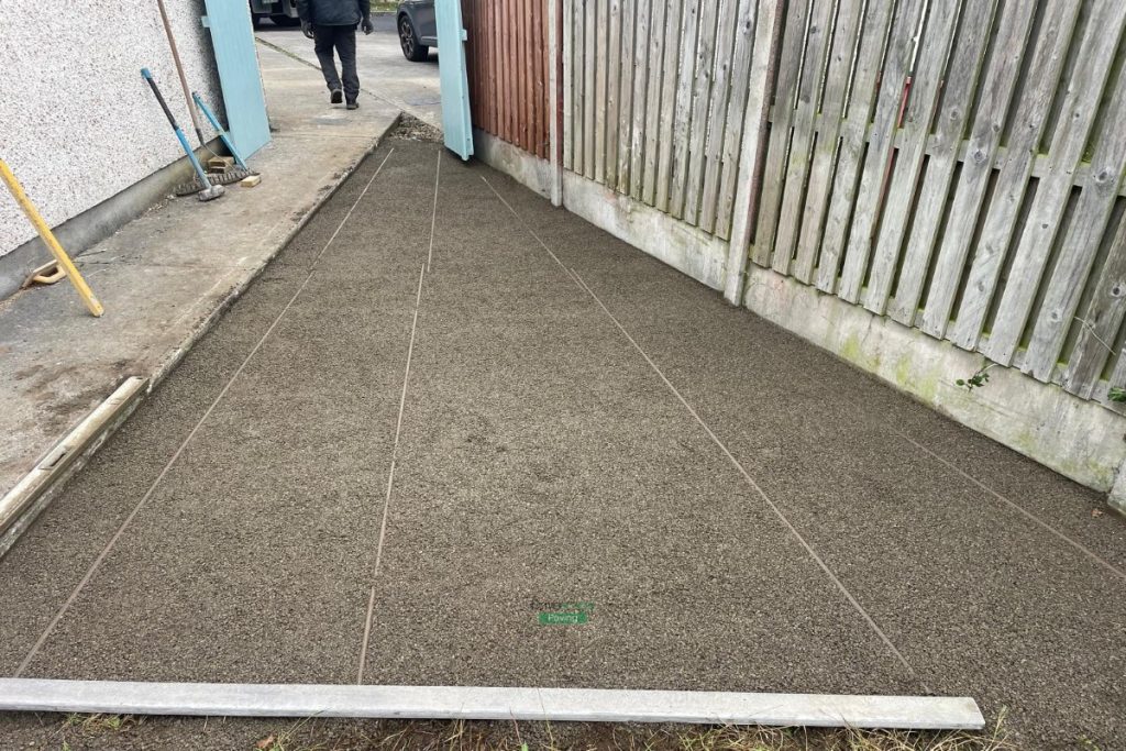 Small Patio for Bin and Bike Storage in Lucan, Dublin (2)