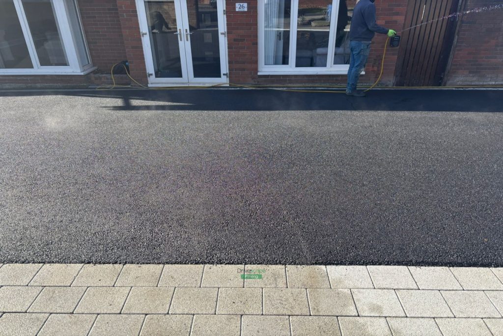 Asphalt Driveway with Silver Granite Border and Flowerbeds in Sutton, Dublin (4)