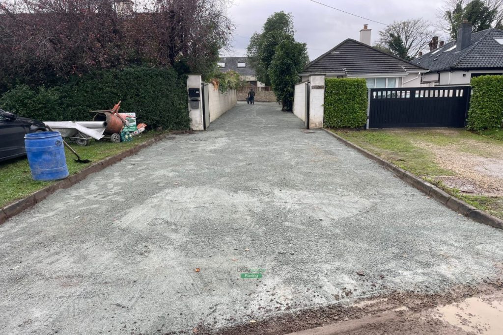 Gravelled Driveway with Granite Cobbles in Greystones, Co. Wicklow (3)
