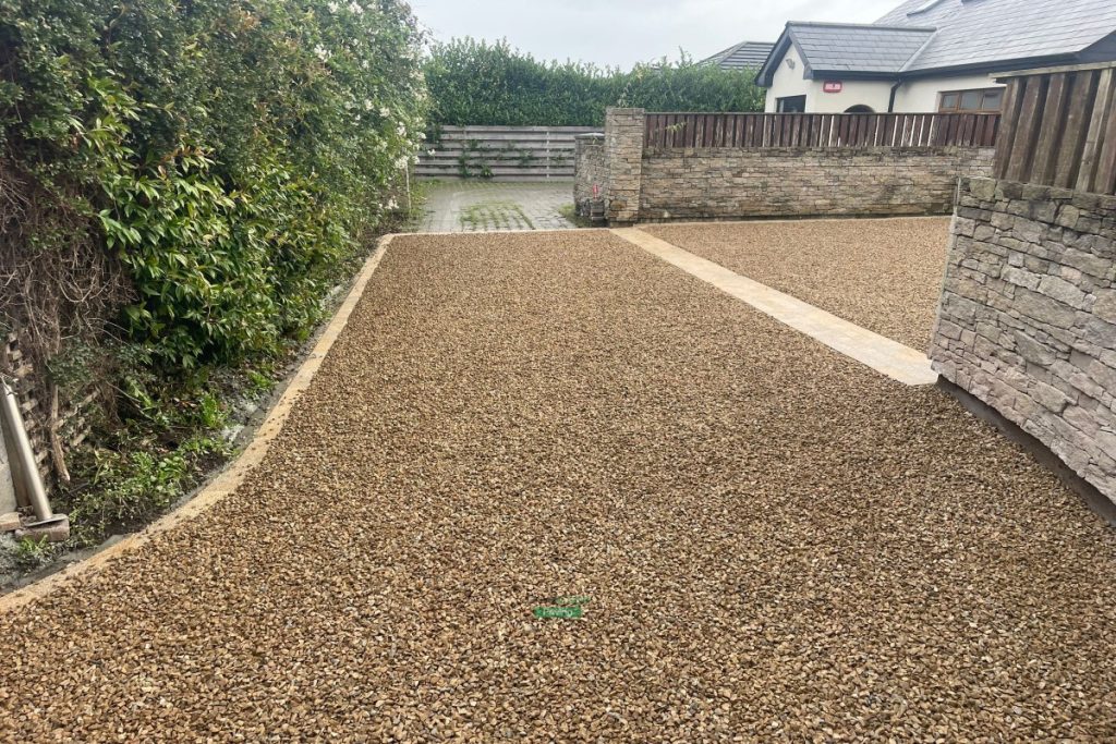 Gravelled Driveway with Granite Cobbles in Greystones, Co. Wicklow (5)
