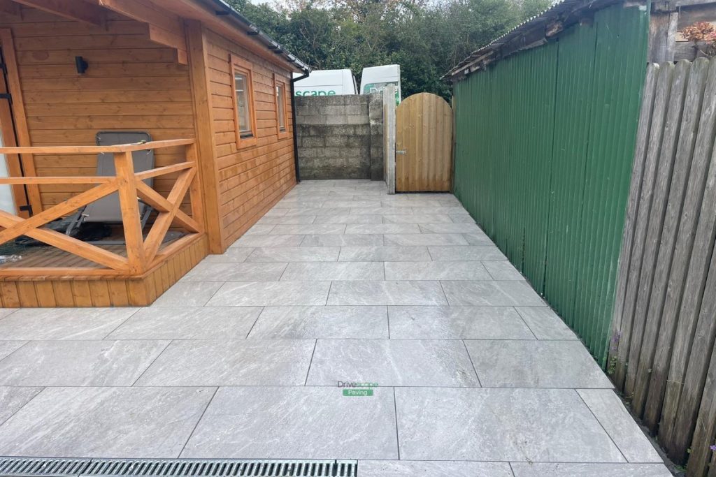 Porcelain Tiled Patio with New Fencing and Gate in Clontarf, Dublin
