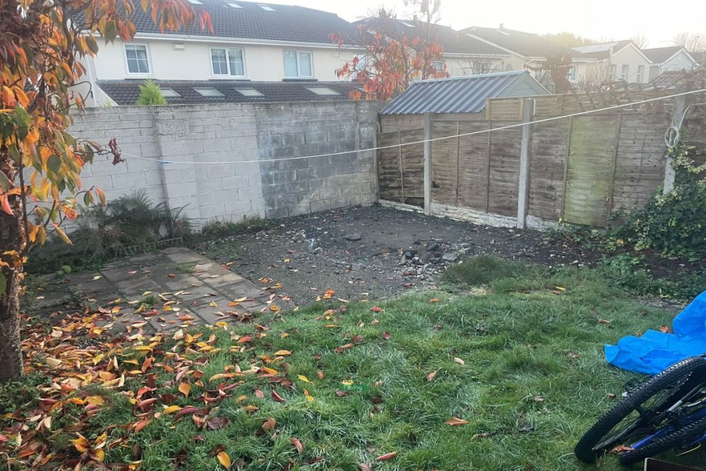 Round Granite Patio with Flowerbed Bench and Roll-On Turf in Blanchardstown, Dublin (2)