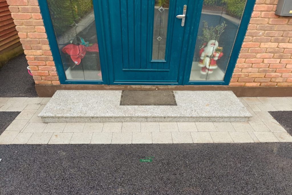 Asphalt Driveway with Granite Block Border and Steps in Clonsilla, Dublin (12)