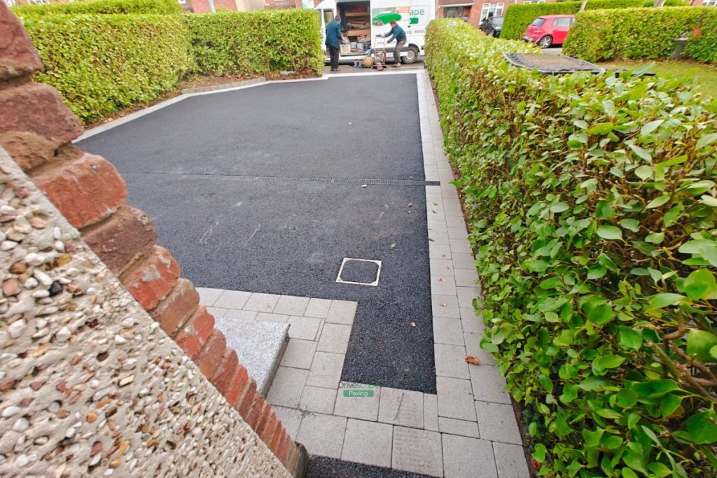 Asphalt Driveway with Granite Block Border and Steps in Clonsilla, Dublin (6)