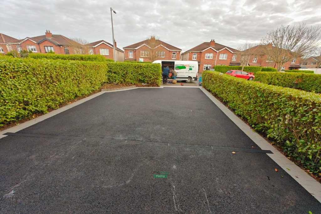 Asphalt Driveway with Granite Block Border and Steps in Clonsilla, Dublin (9)