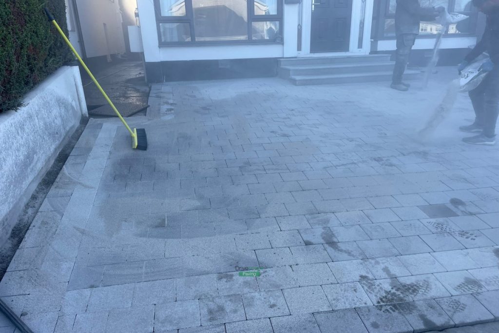 Corrib Paved Driveway with Triple Granite Step in Templeogue, Dublin (3)