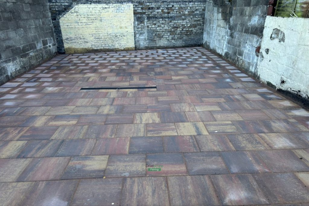 Patio with Classic Slabs in Smithfield, Dublin